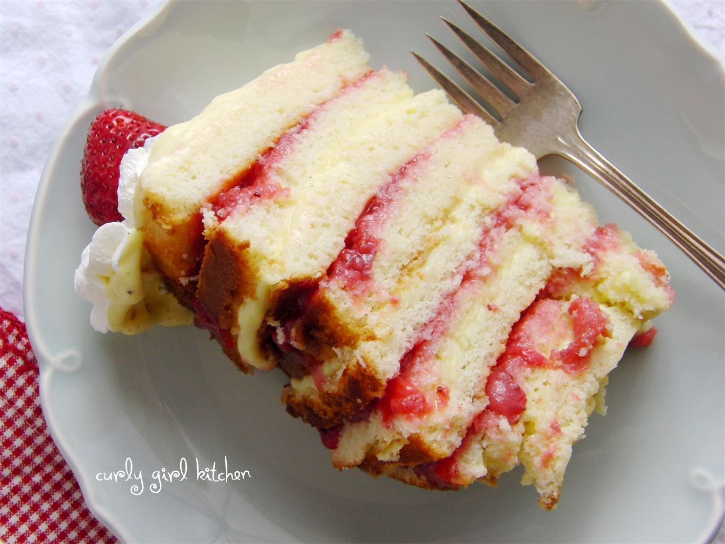 strawberry custard cake filling recipe